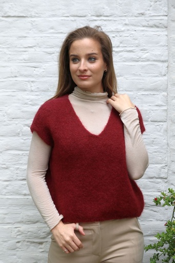 [10017533] Pul Latoya nm25 V-hals bevat super fijne Suyi alpaga