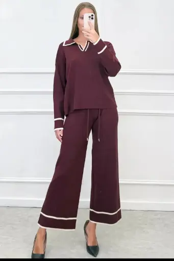 [200648] Tricot setje Nova nm50 pull en broek openvallende kraag 