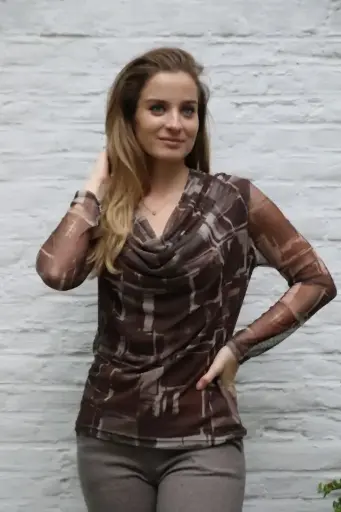 T-shirt Michiel nm47 met vlakken