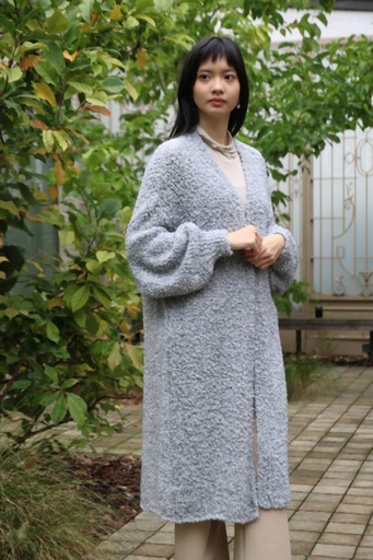 [200698] Lange cardigan Nika nm20 in boucléstof