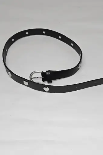 [200904] Riem Paul zilveren gesp pu hartvormige accenten