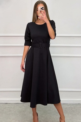 [200909] Lange jurk Pola nm42 brede riem 