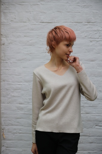 [200921] Nana nm50 tricot pull v-hals glitter