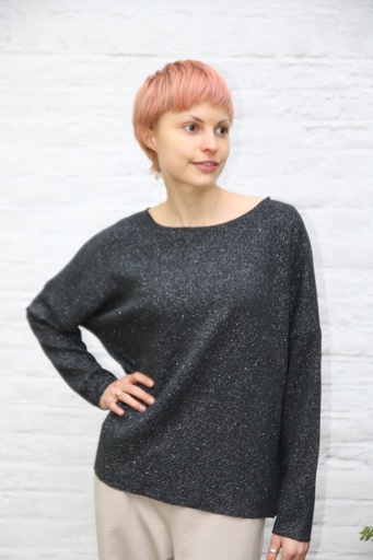 [200922] Tricot pull Nele nm50 ronde hals glitter 