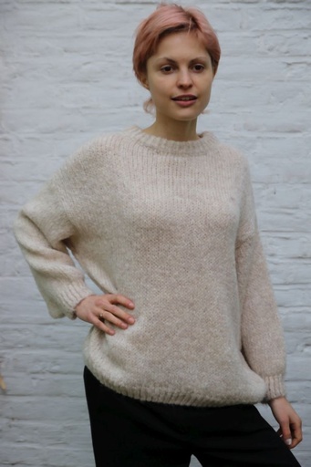 Pull Noreen nm30 grof gebreid ronde hals 