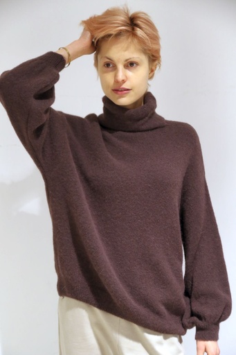 Pull Quinta gehaakt hangende kraag ballonmouwen