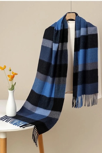 [201117] Laurin nm100 blokken karro wol met franjes