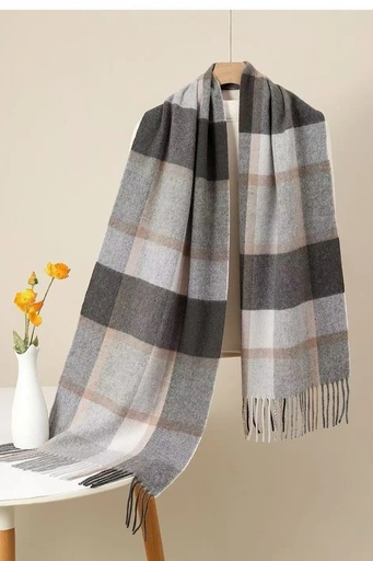 [201127] Sjaal Laurentius nm100 madras karro in wol