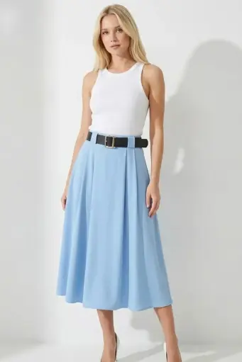 Halflange rok Rohan met riem