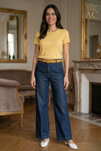 [201210] Broek Odin nm65 hoge aanpassende taille brede pijp bevat 