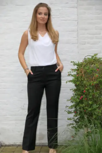 [201228] Gabardine broek Rebecca nm22 olifantenpijp