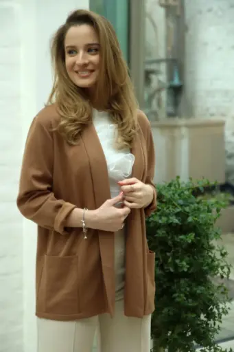 [201258] Lange vest Roef sjaalkraag nm50