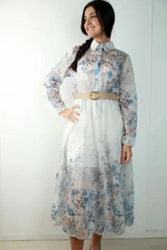 [201301] Hemdjurk Rob met bloemen en ecoleren riem nm90