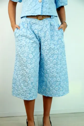 [201311] Culotte Ronin met bloemen en ecoleren riem