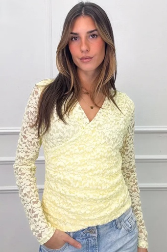 [201356] Floqué kanten t-shirt Ruud nm47