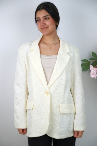 [201410] Lange gebloemde blazer Nayara reverskraag 