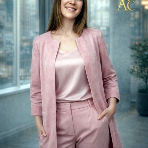 [201411] 7/8 ste jas Noora eco suède ronde hals