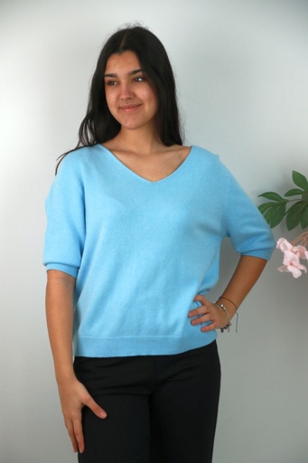 [201451] Pull Nilan nm50 V-hals zacht aanvoelend bevat viscose