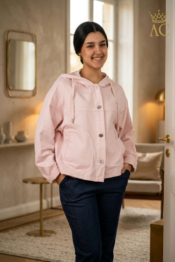 [201461] Sweater Ocyal nm95 capuchon rijglint opgestikte insteekzakken