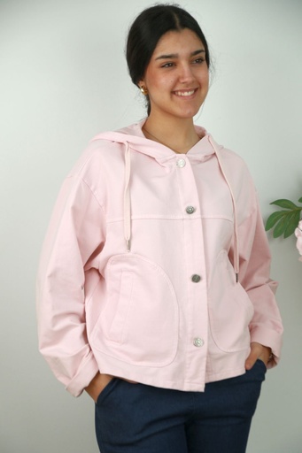 [201461] Sweater Ocyal nm95 capuchon rijglint opgestikte insteekzakken