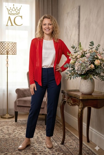 [201527] Short pointed silk cardigan Obi nm98