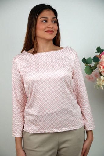 [201570] T-shirt Rodin nm20 blokjes met 4-punt-ster in bol jersey