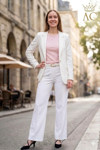 [201613] Ouarda nm 95 flare pants high waist fine cotton slant insert pockets