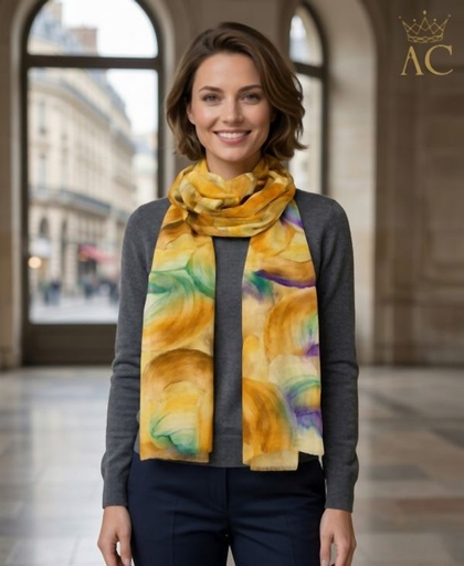 [201676] Scarf Naevia nm100 flowing patterns