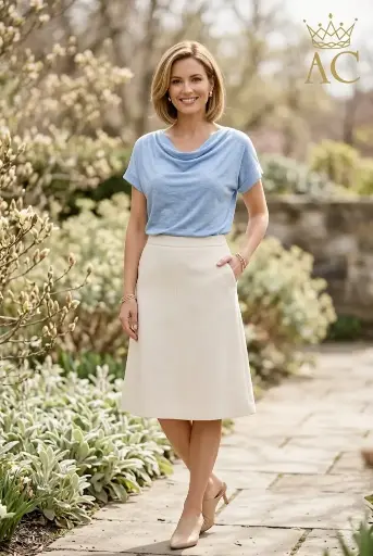 [201697] T-shirt Raeven with drape collar nm95