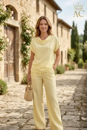 [201723] T-shirt top Nouhayla nm95 drape collar