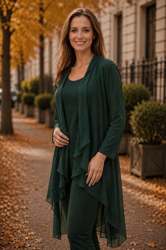 [202324] Teddy Jacket nm100: front in silk with a shawl collar, pointed back in viscose jersey