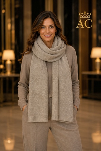 [202479] Vinnie nm10 Knitted Wool Scarf