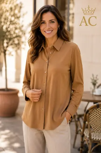 [202564] Blouse Soufiane polokraag nm20